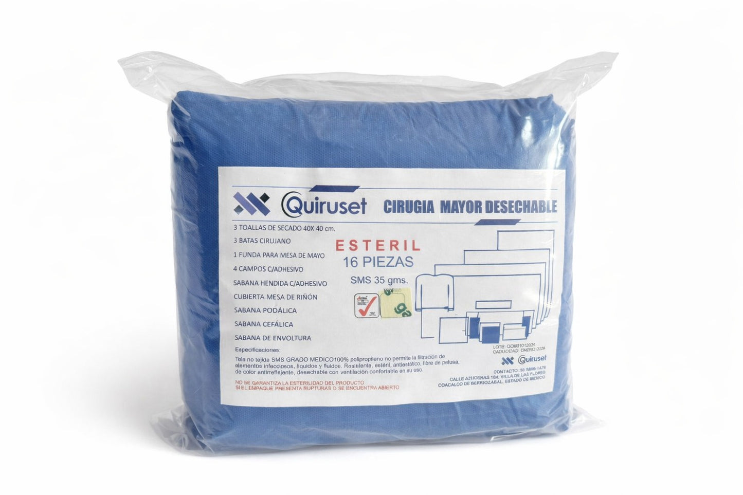 PAQUETE CIRUGÍA MAYOR